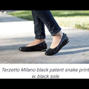Soto Massini sneaker flat Italian leather black snake